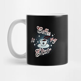 Coffee Is My Elixir - Funny Coffee Lovers' Design Mug